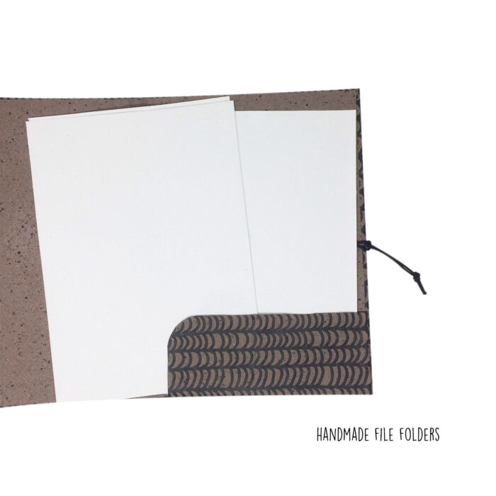 Handmade paper file folder