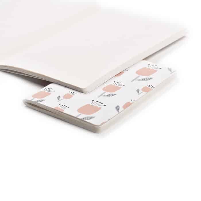 Tulip white notebook 4